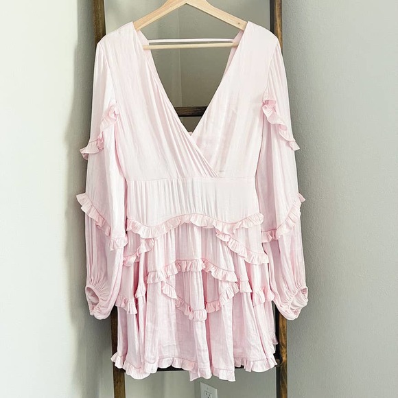 Bardot Nala Frill Dress Rose Pink - Picture 5 of 11